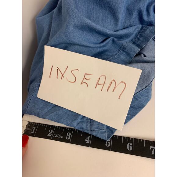 Old Navy Romper Womens SZ XXL/TTG Blue Short Causal NWT Relaxed Fit Summer Beach - Picture 8 of 10